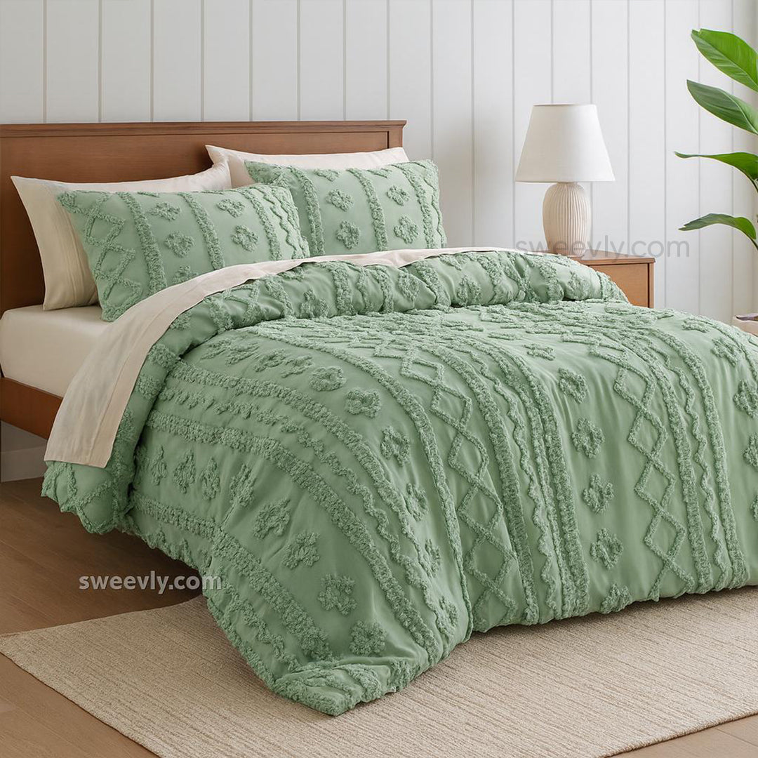 Boho Embroidered Comforter Set