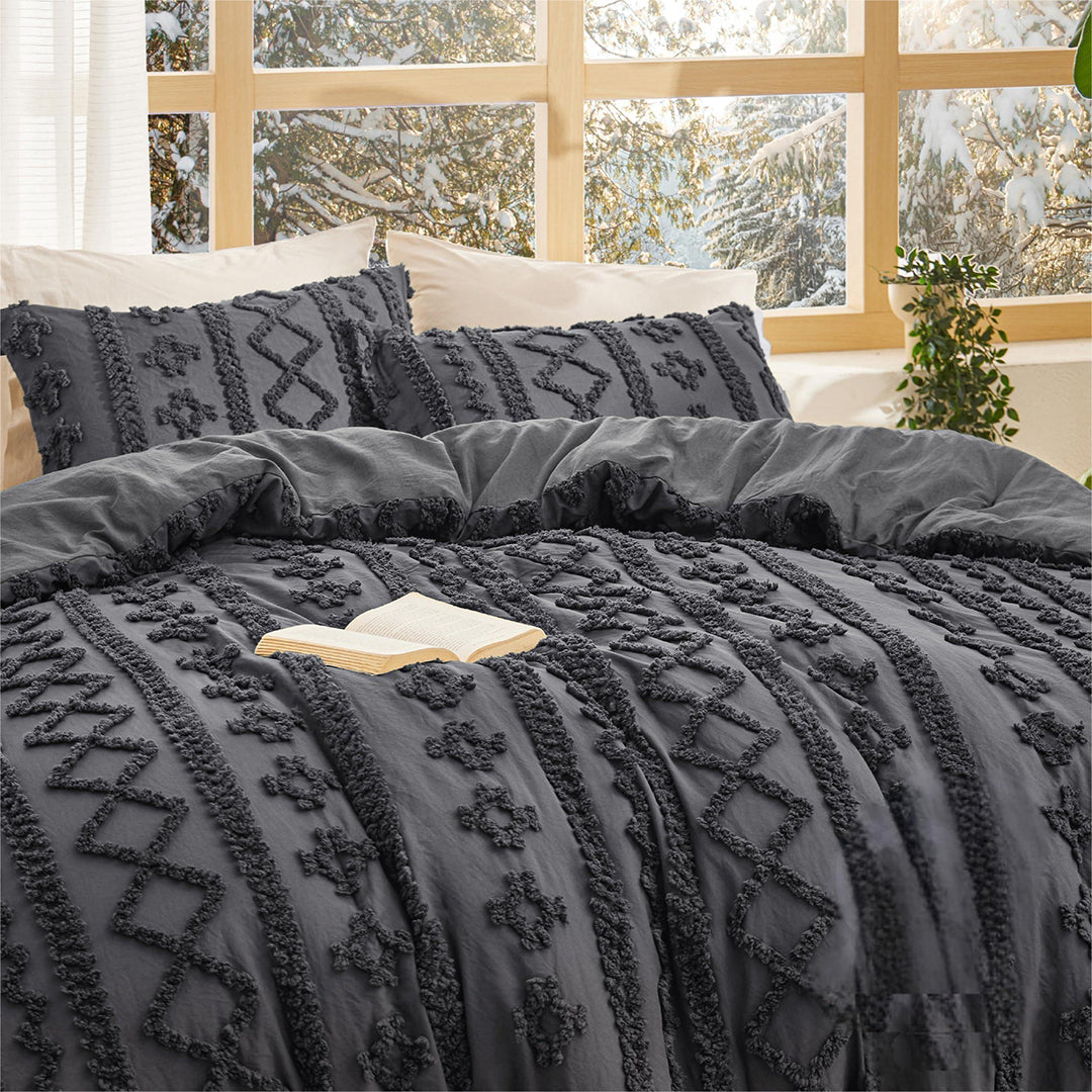 Boho Embroidered Comforter Set