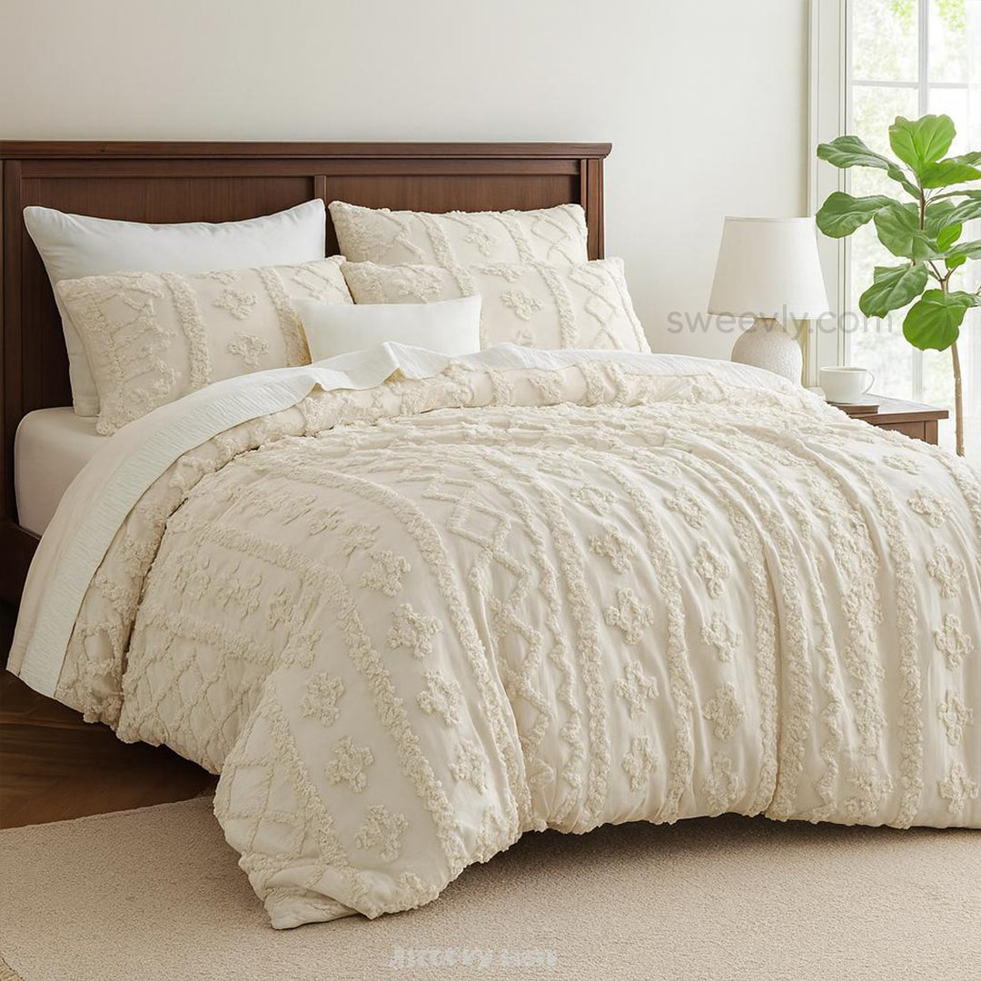 Boho Embroidered Comforter Set