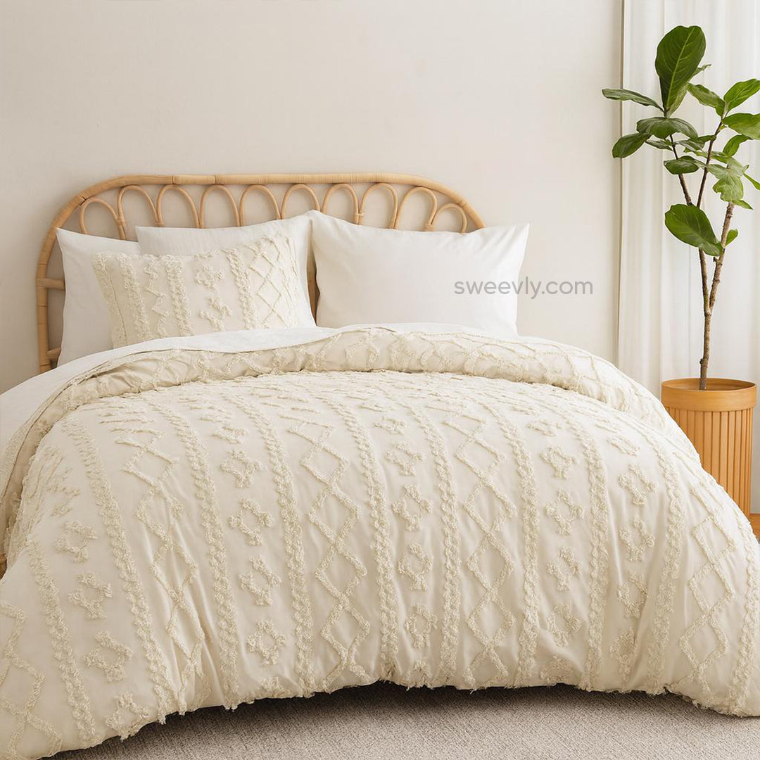 Boho Embroidered Comforter Set