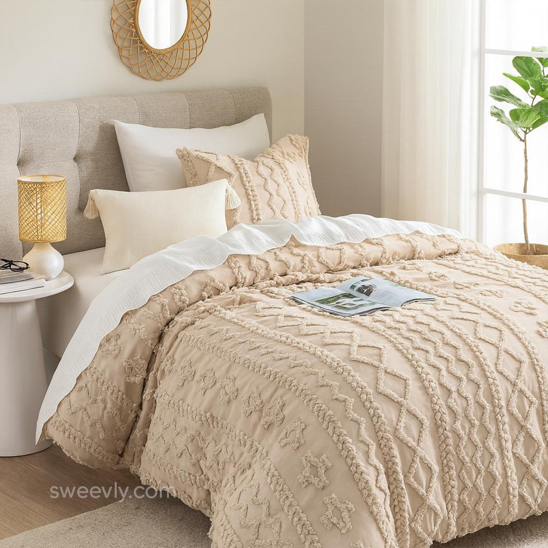 Boho Embroidered Comforter Set