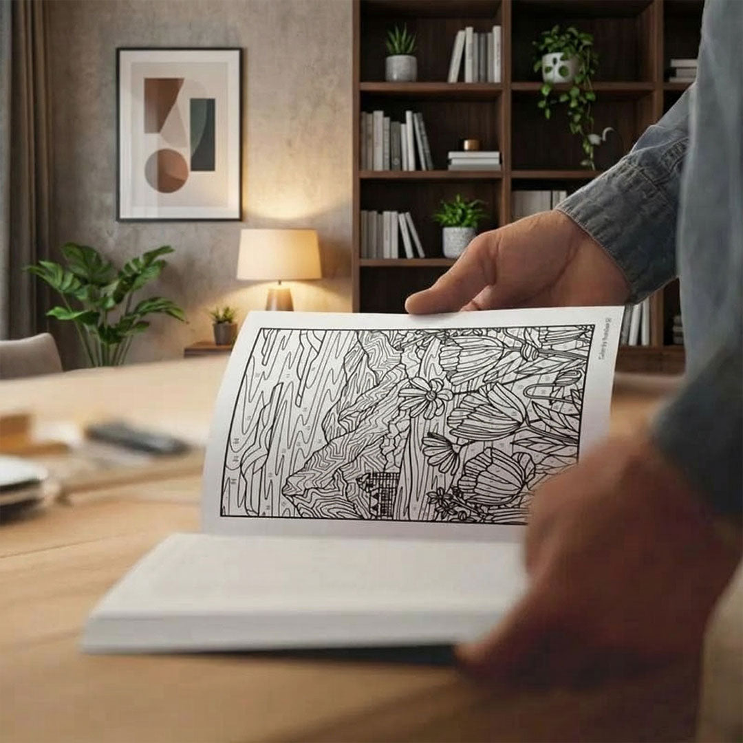 Color By Number for Adults Book