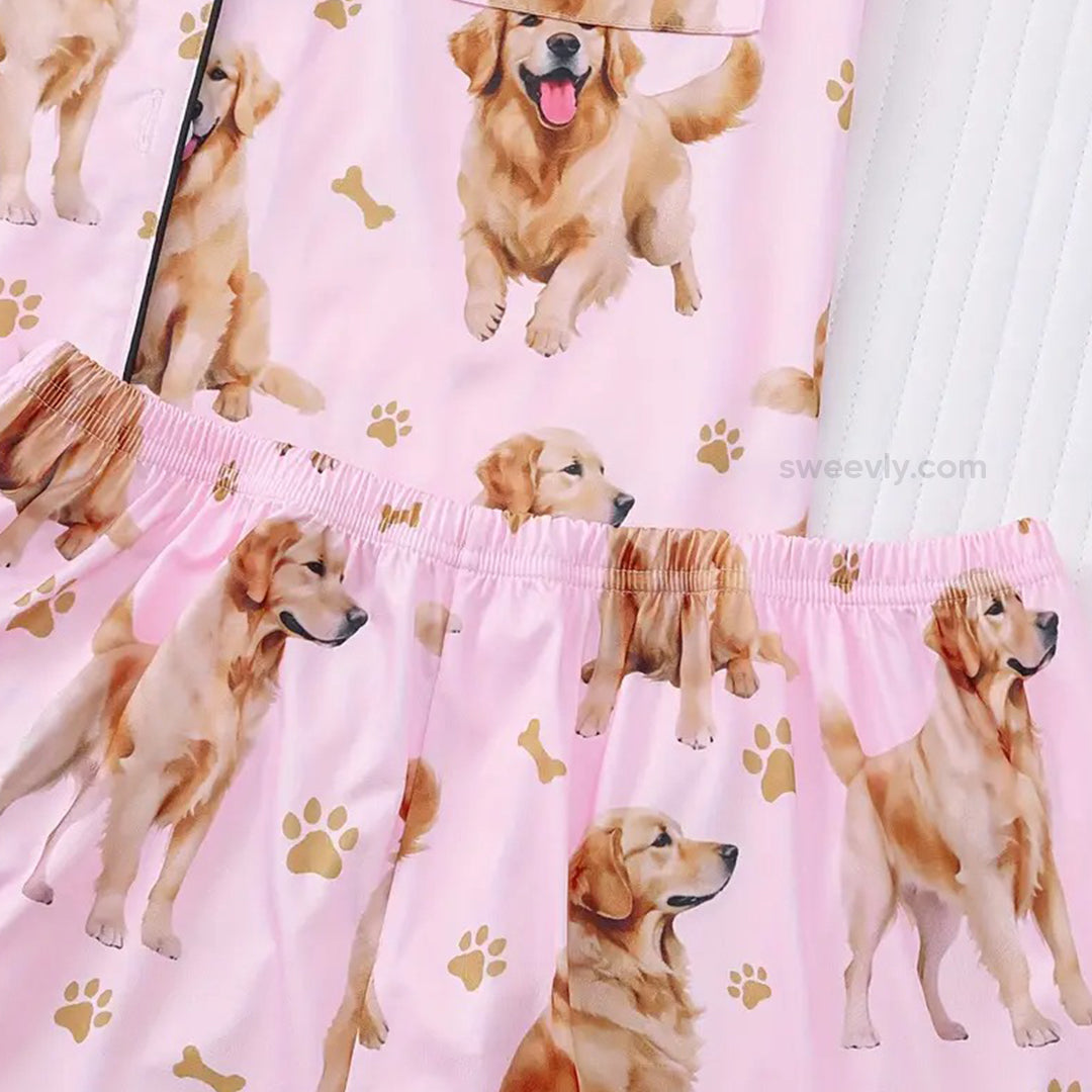 Golden Retriever Pajama Set