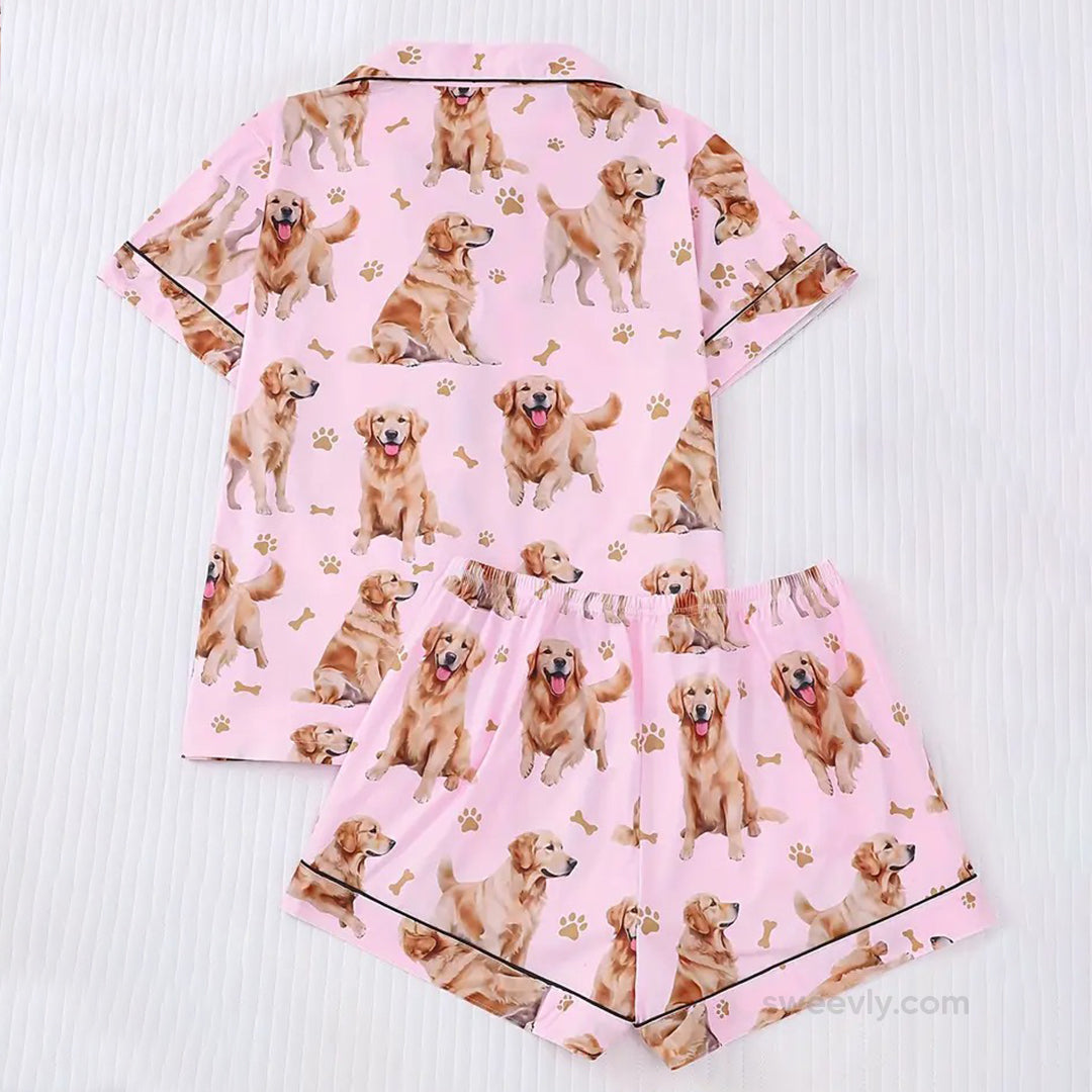 Golden Retriever Pajama Set