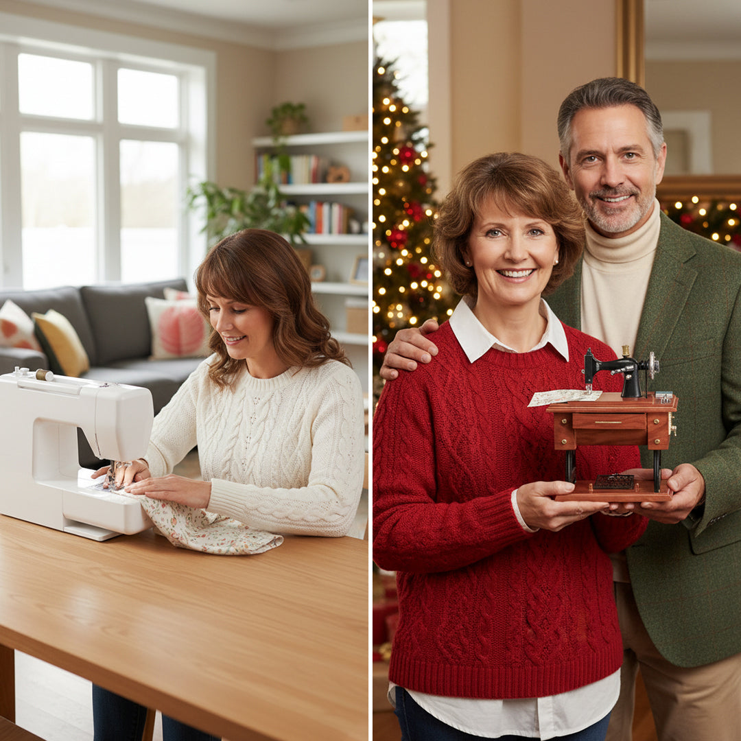 Sewing Machine-Shaped Music Box