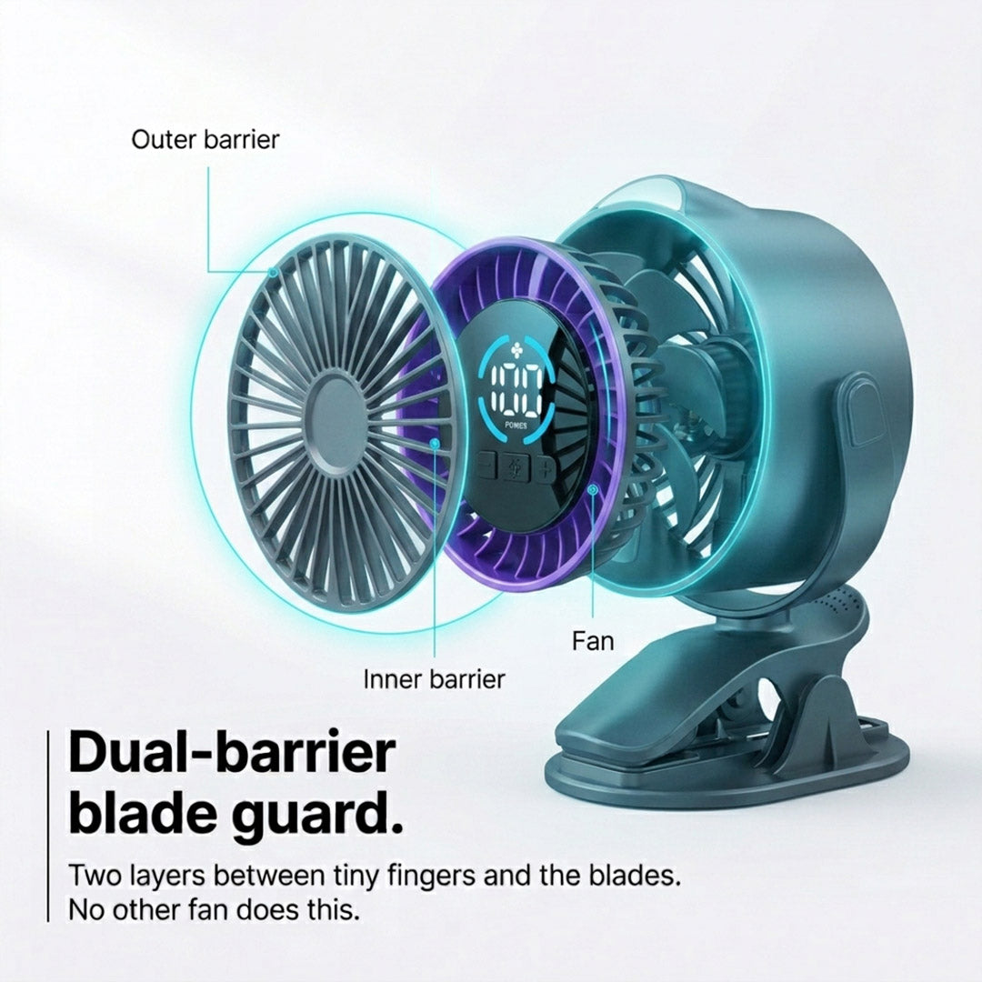 Breezy® - Portable Clip on Fan