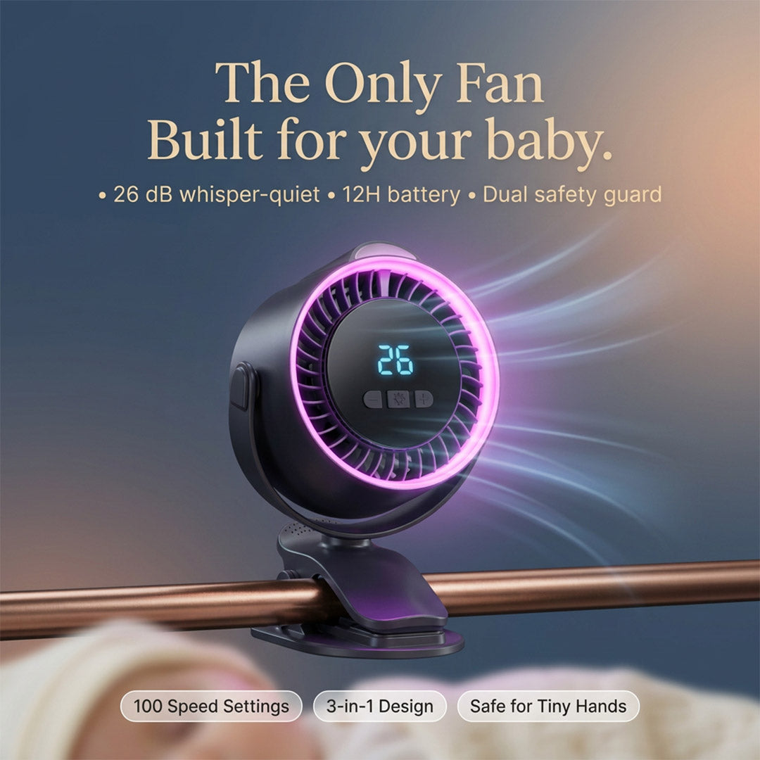 Breezy® - Portable Clip on Fan