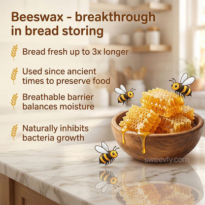 Premium 100% Cotton-Beeswax Bread Bags