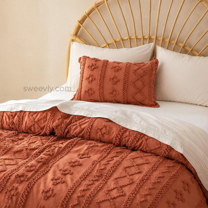 Boho Embroidered Comforter Set