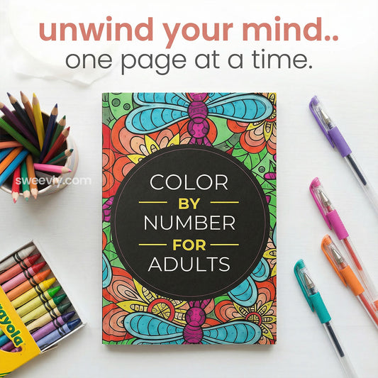 Color By Number for Adults Book