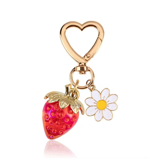 Strawberry & Daisy Charm
