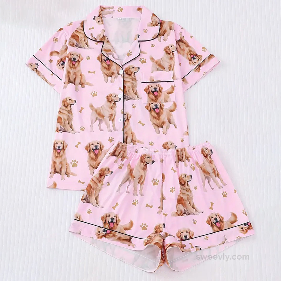 Golden Retriever Pajama Set