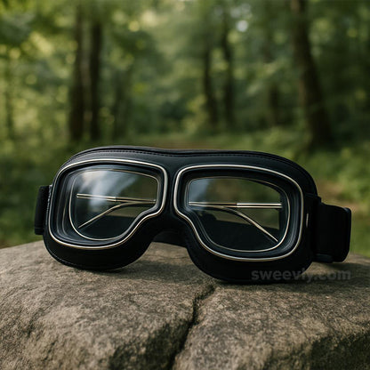 Vintage Fit-Over Motorcycle Goggles