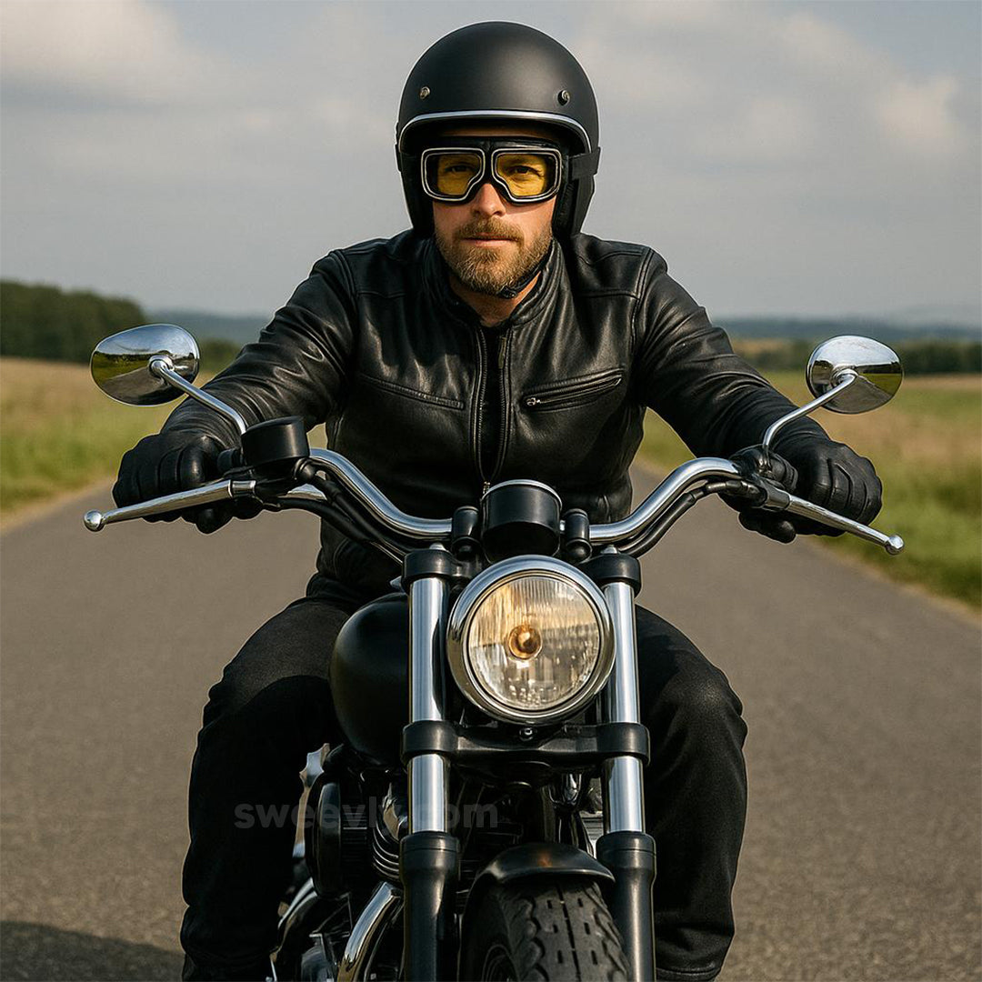 Vintage Fit-Over Motorcycle Goggles