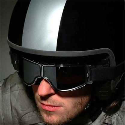 Vintage Fit-Over Motorcycle Goggles