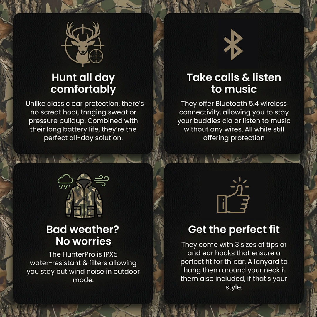 HunterPro Tactical Earbuds