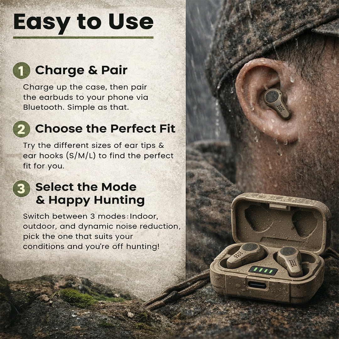 HunterPro Tactical Earbuds
