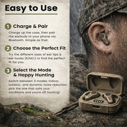HunterPro Tactical Earbuds