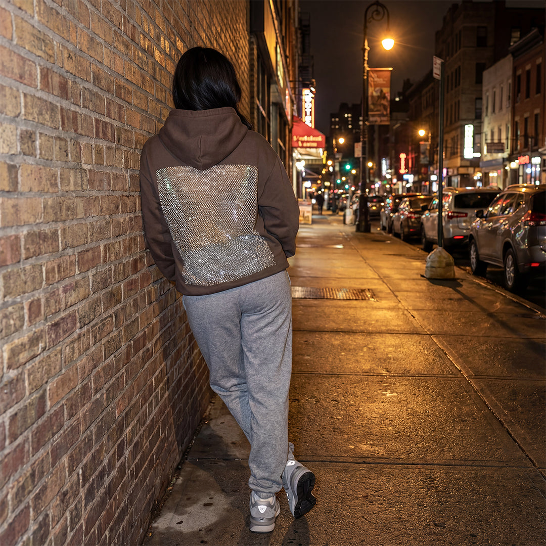 Selene Crystal Mesh Hoodie