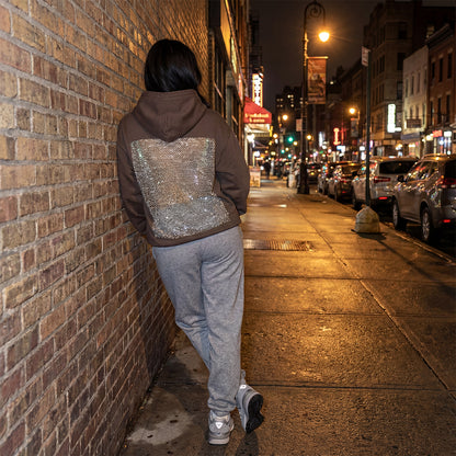 Selene Crystal Mesh Hoodie