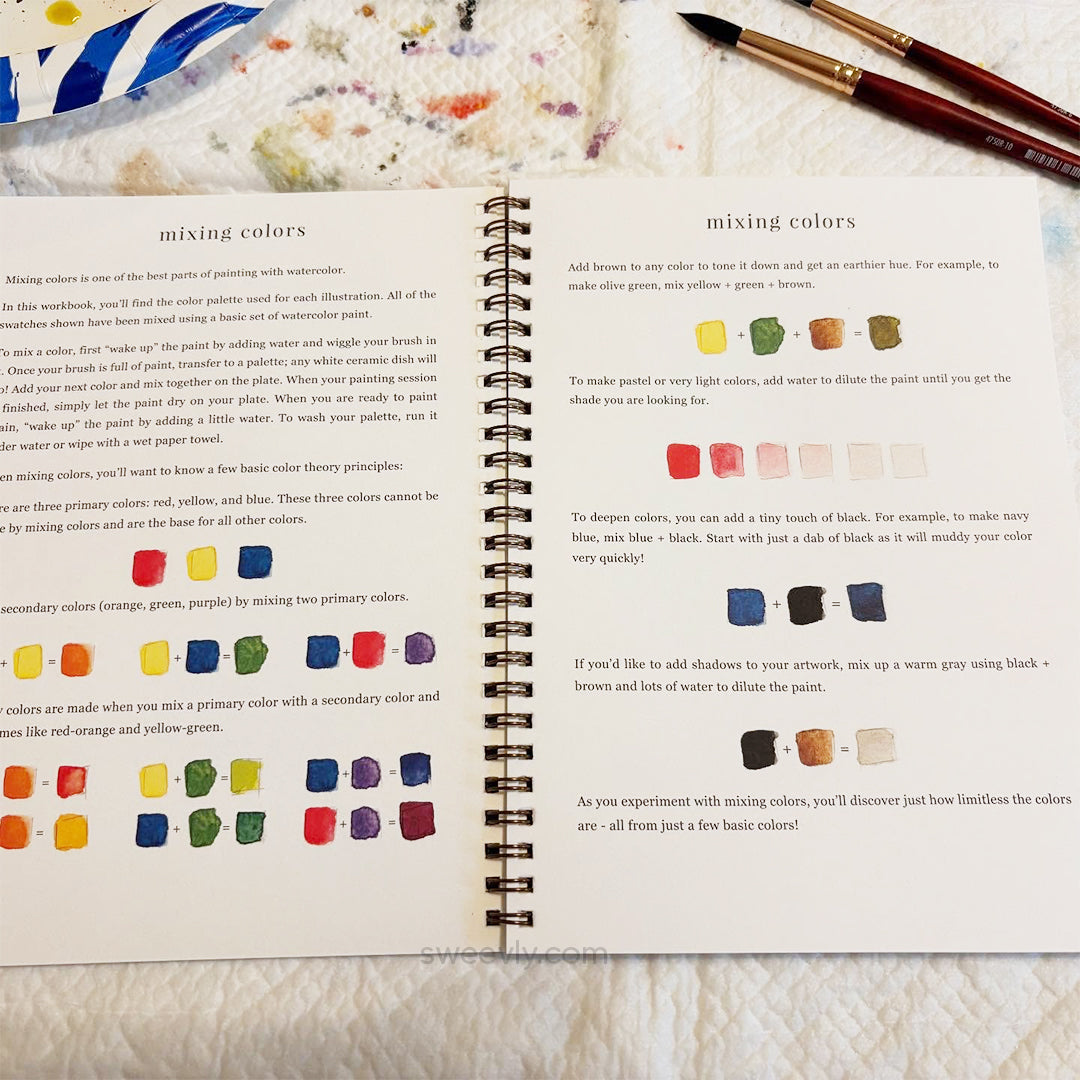 Watercolor Workbook Set