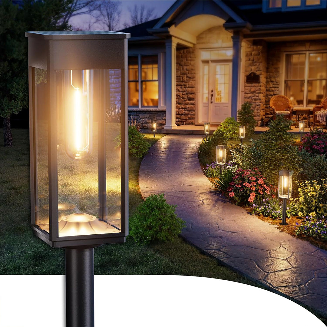 Solar-Powered Outdoor Pathway Lights