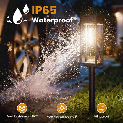 Solar-Powered Outdoor Pathway Lights
