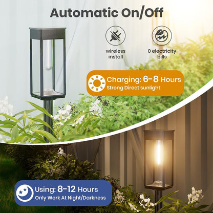 Solar-Powered Outdoor Pathway Lights