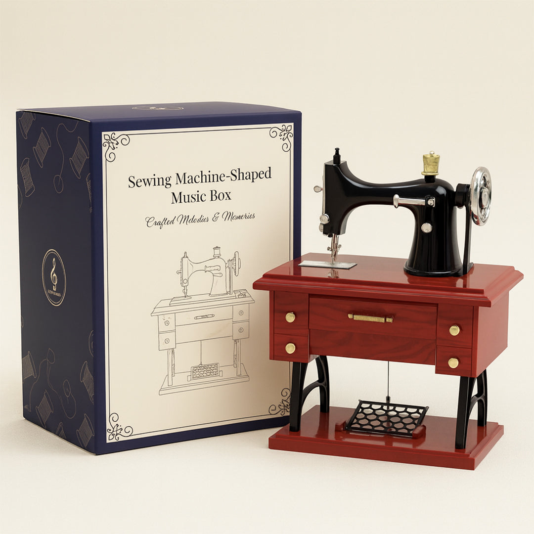 Sewing Machine-Shaped Music Box