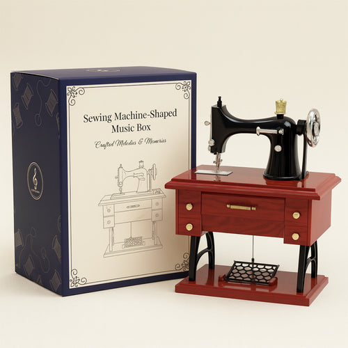 Sewing Machine-Shaped Music Box