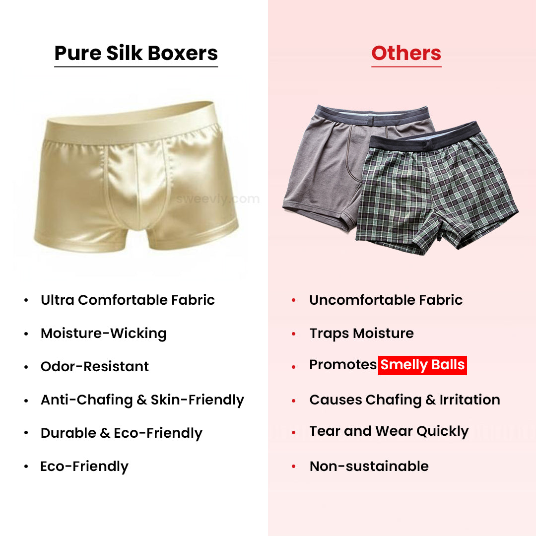 Pure Silk Boxers | All-Day Comfort